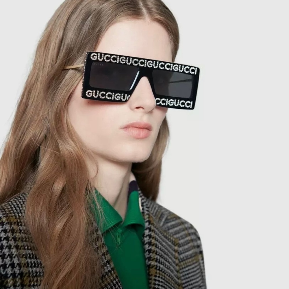 Authentic GUCCI 60 Rectangular "Hollywood collect… - image 1